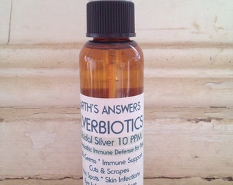 10 PPM Colloidal Silver Spray for Pets and People Travel Size 2 oz Sprayer