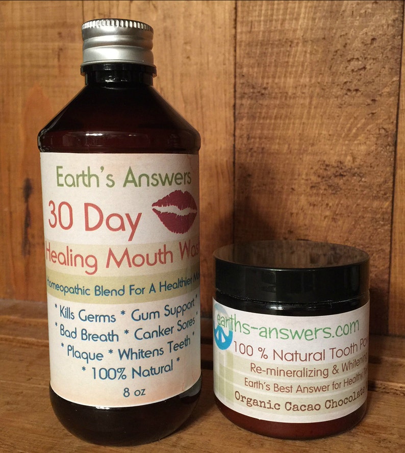 Gum Healing Peppermint Herbal Mouthwash and Chocolate Mint Etsy