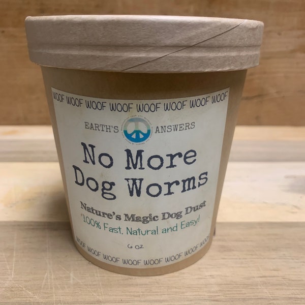 No More Dog Worms 100% Organic & Natural Dog and Puppy Wormer Dewormer and Wellness Powder