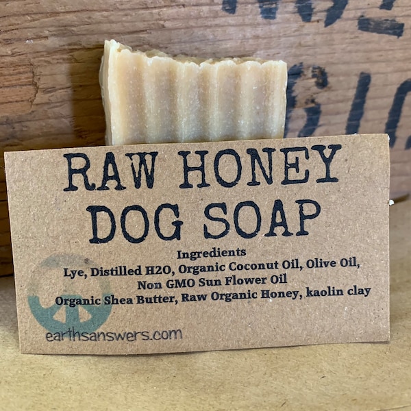 Moisturizing Raw Honey Goat Milk Dog Soap Dog Shampoo Bar