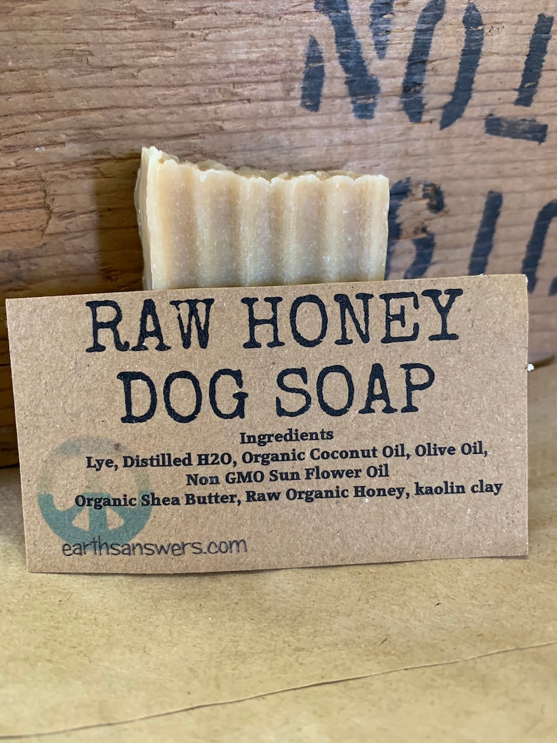 Moisturizing Raw Honey Goat Milk Dog Soap Dog Shampoo Bar Etsy