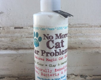 All Natural Cat and Kitten Ear Powder and Ear Mite Remedy Cat Grooming Powder.