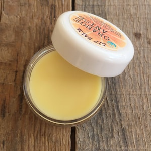 Natural Lip Balm Sweet Orange Anise Lip Salve Chapped Lip Treatment image 1