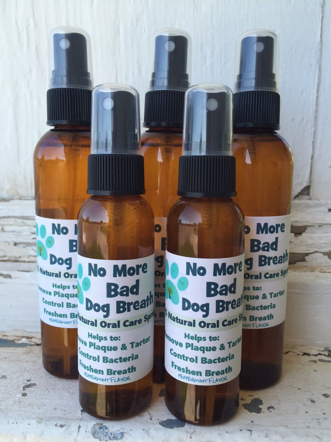 No More Bad Dog Breath NATURAL Dog Oral Care Spray. Dog Tartar Etsy