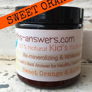 Sweet Orange and Anise Kids All Natural Tooth Powder Toothpaste