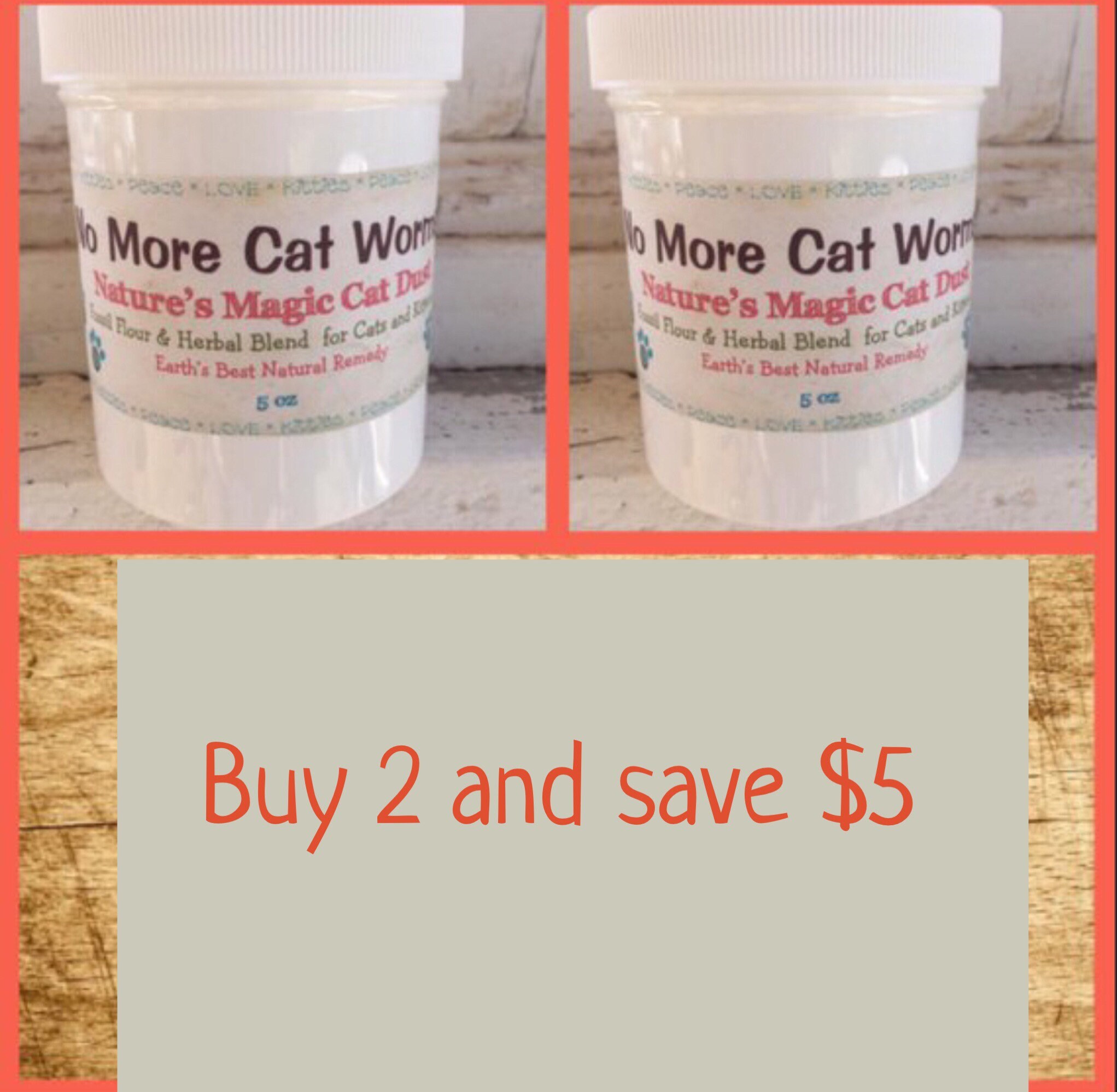 No More Cat Worms 100 Organic Natural Cat Wormer And Etsy