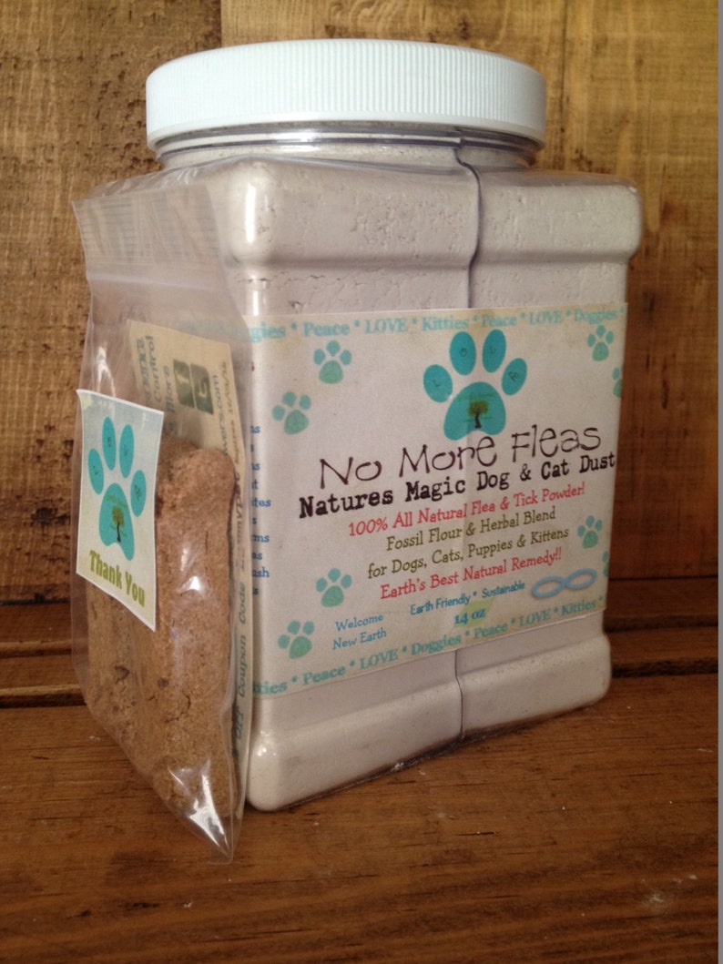 Natural Dog & Cat Flea Treatment Organic Flea Powder Control Etsy