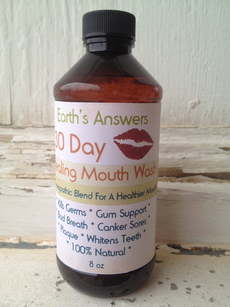 30 Day Healing Natural Herbal Mouthwash Healthy Gums Tooth Etsy