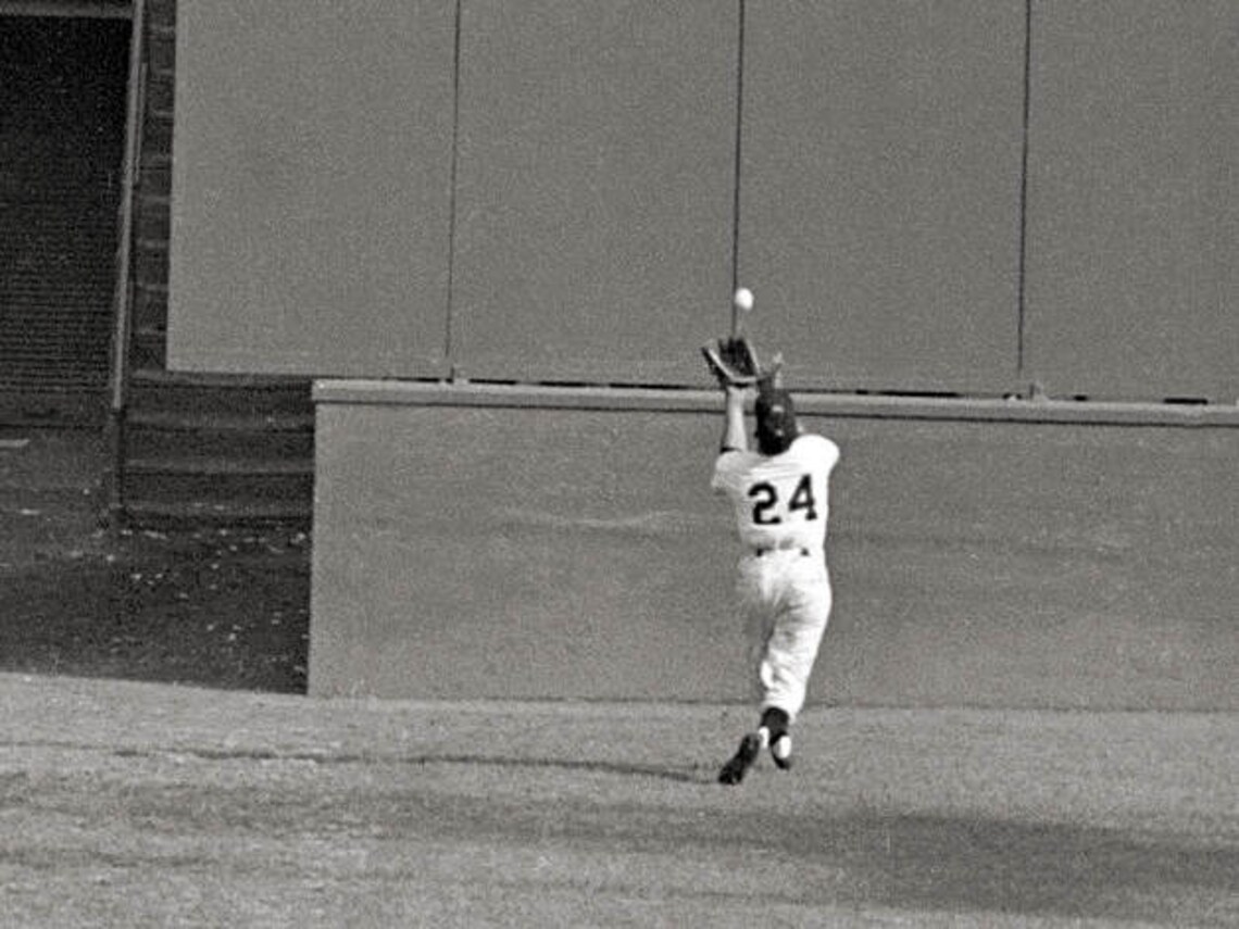 The Greatest Baseball Play. Willie Mays.The Catch.Memorable Etsy