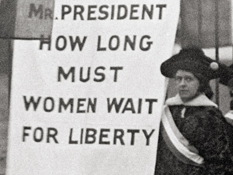 Old Washington DC photo 1917.Woman suffrage pickets at White Etsy