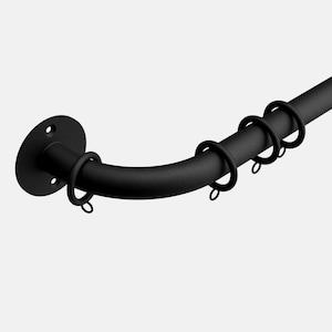 French Curved 316 STAINLESS STEEL Hardware Set - Rustproof Drapery Rod [rings supplied separately]