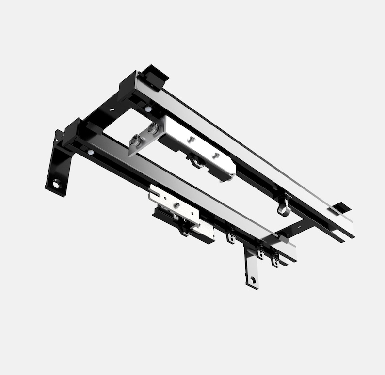 Double Drapery Track - Wall Mount - Rustproof Traverse Rod - Indoor ...