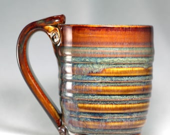 12oz pottery coffee cup, pottery mug (S73)