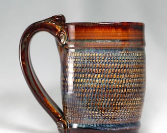 ceramic pottery 12oz tea or coffee cup (S72)