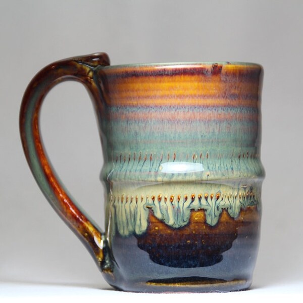 8oz ceramic mug, pottery mug, handmade coffee mug