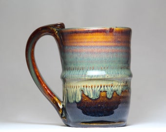 8oz ceramic mug, pottery mug, handmade coffee mug