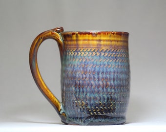 ceramic mug, 12oz pottery mug, pottery coffee cup