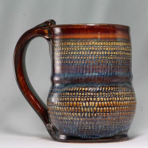 unique 12oz pottery tea cup, pottery mug (C6)
