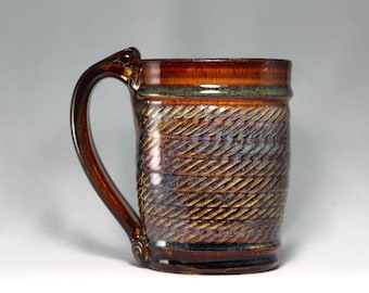 mug, 18oz pottery mug, large pottery mug (S38)