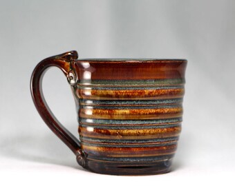 12oz pottery coffee cup, pottery mug (S64)