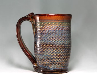 large mug, 18oz pottery mug (S40)