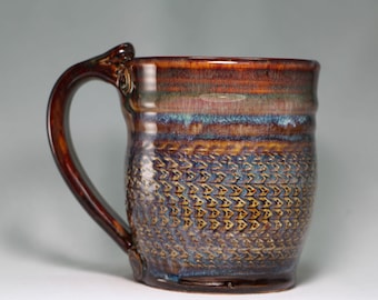 stoneware mug, 18oz pottery mug, large pottery mug (S58)