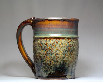 22oz pottery mug, large stoneware mug