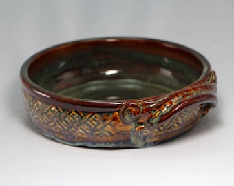 wheel thrown pottery brie baker (S24)