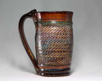 pottery mug, 22oz large mug (S45)