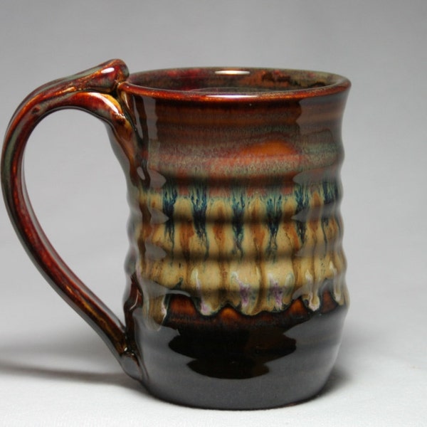 Ceramic mug handmade pottery 12oz