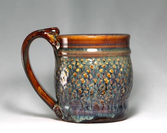 pottery mug, 14oz coffee or tea cup (S52)