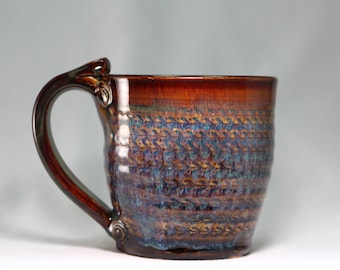 pottery mug, 16oz pottery coffee or tea mug (S57)