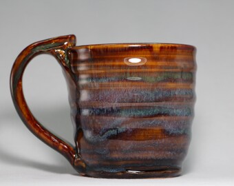 stoneware mug, 12oz  pottery tea cup, coffee mug (E29)