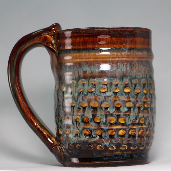 original pottery mug, 8oz stoneware pottery coffee cup or tea cup (A1)