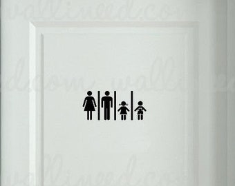 Fitness Toilet Sign Bathroom Sign Toilet Sign Door Sticker - Etsy