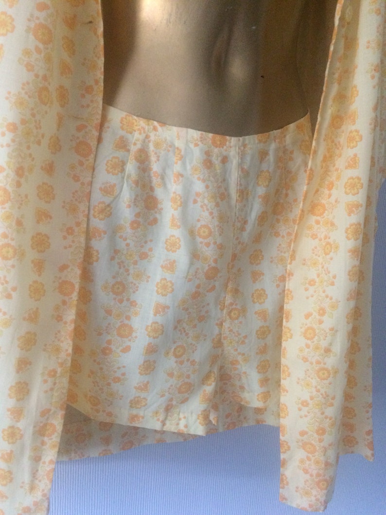 Vintage hot pant shorts /& matching oversized shirt size UK 8