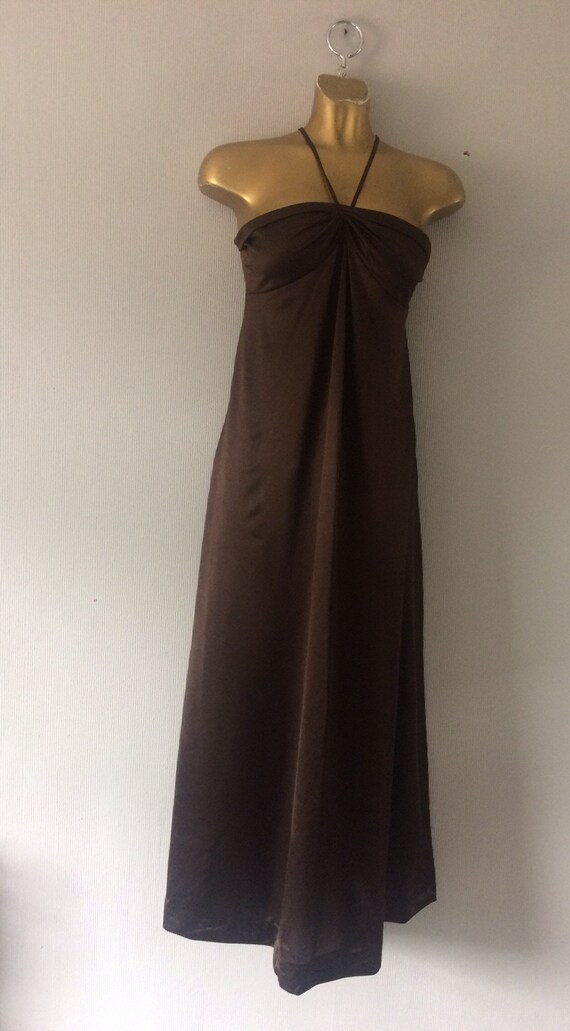 brown bandeau dress PORTIA BANDEAU DRESS – Envy by Melissa Gorga main image 1
