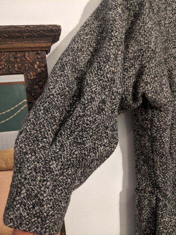 Hayden Salt and Pepper Vintage wool long coat - image 2