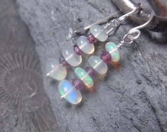 Opal Earrings OpalStack Opals Spinel Earrings Gemstone Earrings Special Earrings