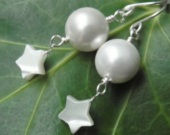 Beaded earrings, beaded earrings, star, Christmas gifts, gifts for her, unique gifts, St. Nicholas' Day