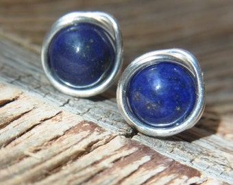 Lapis Lazuli Earrings, Earrings Blue, Silver, Gold, GemstoneEmps, Gemstone Earrings, Gifts for You