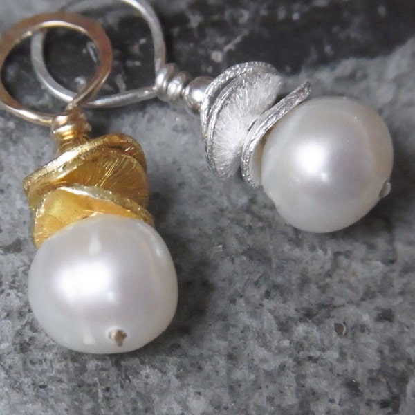 Pendant # Freshwater Pearl, White Pearl, Silver 925, Gifts for You, Christmas Gifts, Unique