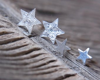 Stud earrings star sterling silver star earrings earrings star plug gifts for you Christmas gift