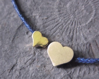 HeartAnHeart goldf. Bracelet Friendship Ribbon 4/6mm Friendship Partnership Love Arm Jewelry Cotton Bracelet Gift for Friends