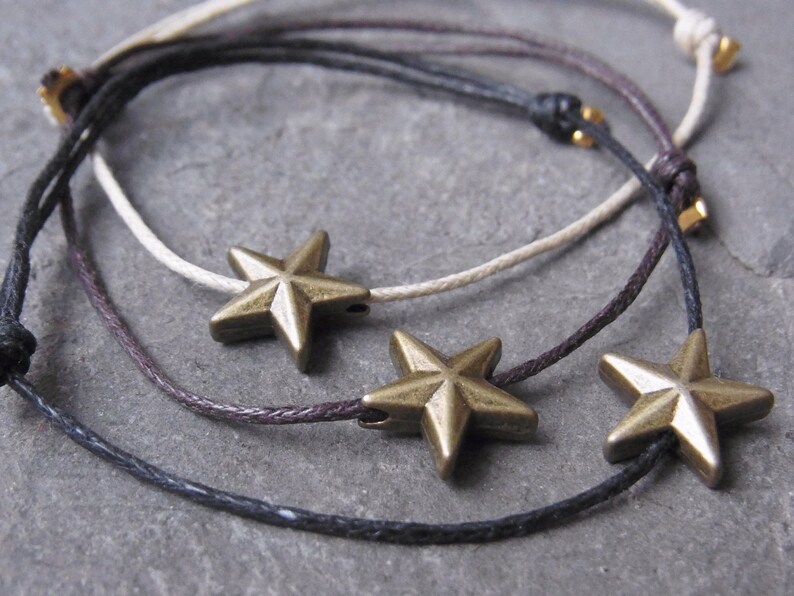 Bracelet Friends Friendship band partner Bracelet Infinity star Star Cotton bracelet