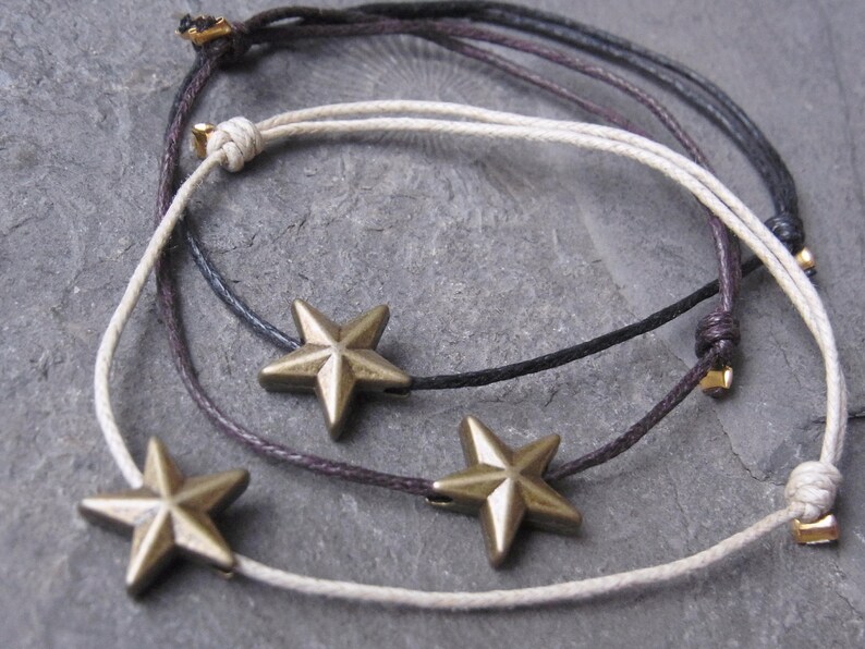Bracelet Friends Friendship band partner Bracelet Infinity star Star Cotton bracelet