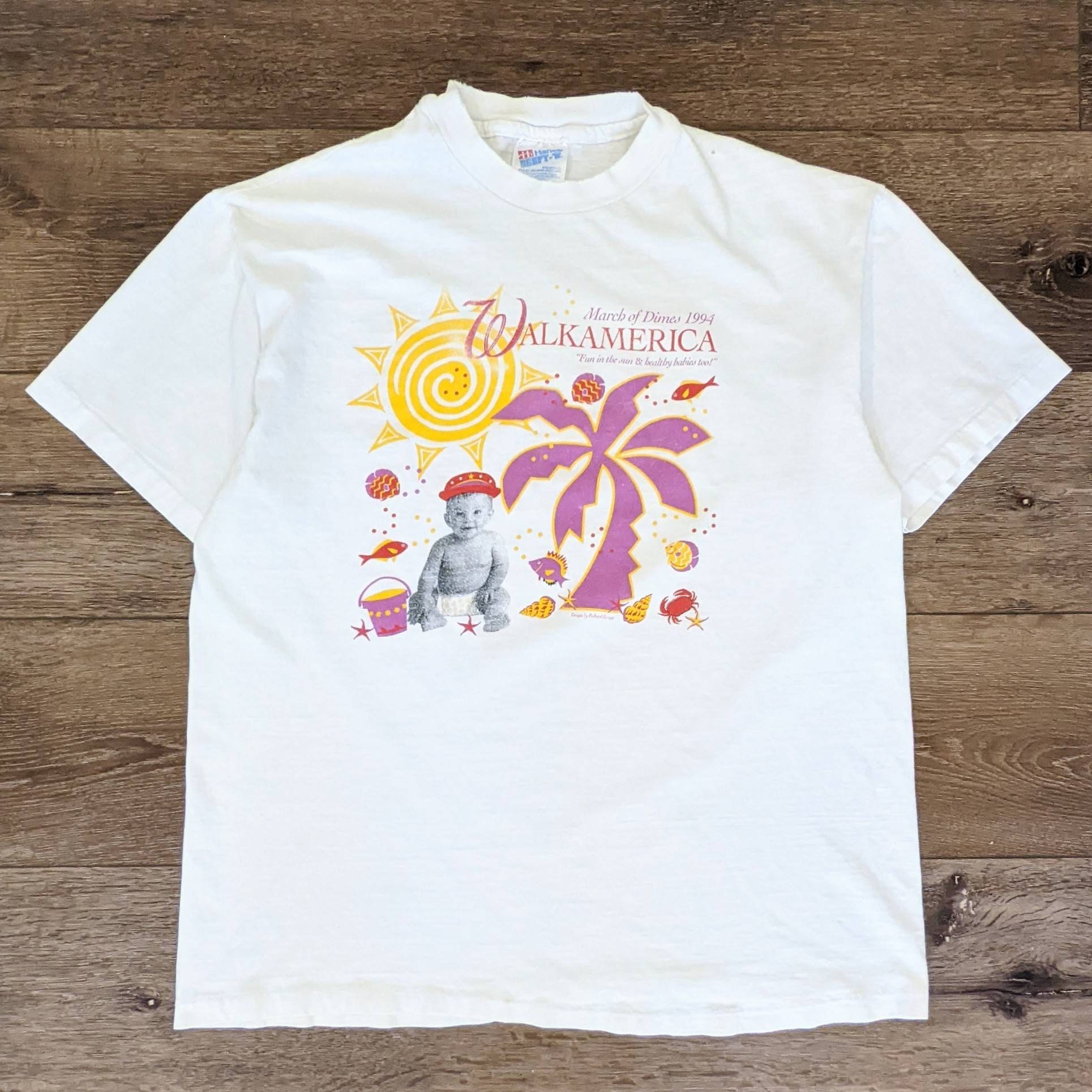 Vintage March of Dimes 1994 Walkamerica T-shirt - Etsy Israel