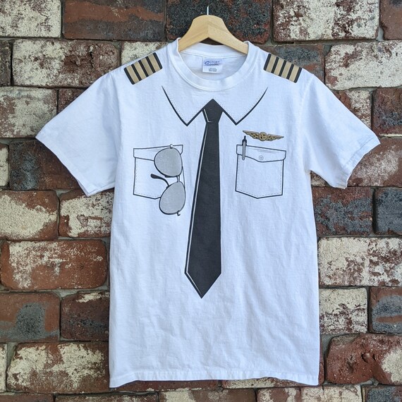 Vintage Pilot Uniform T-shirt - Etsy