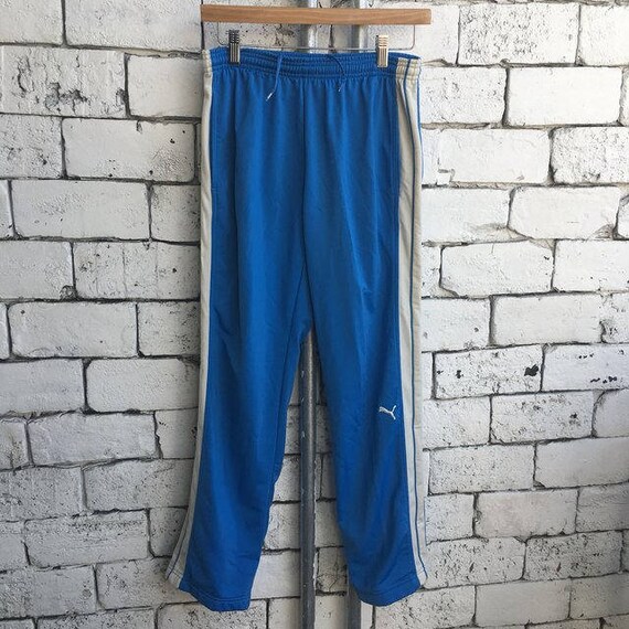 puma track pants blue