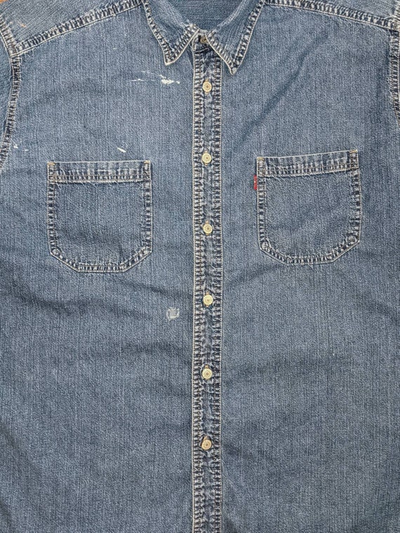 Levi's painted denim longsleeve shirt - image 2